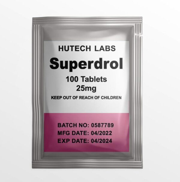 Superdrol 25mg 100tabs – Hutech Labs